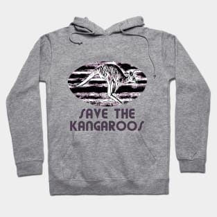 Save the kangaroos Hoodie